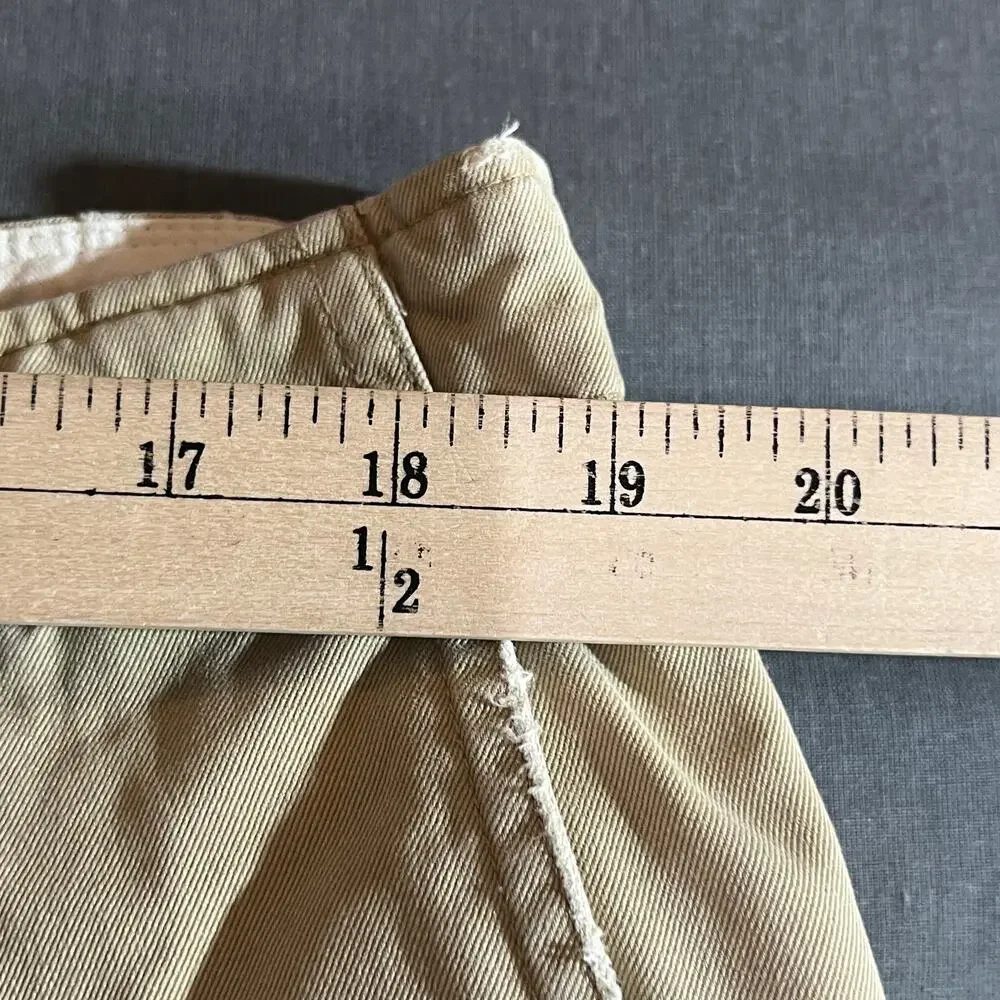 Polo Ralph Lauren Chino Shorts Mens Size‎ 38 Brown Flat Front Casual Preppy